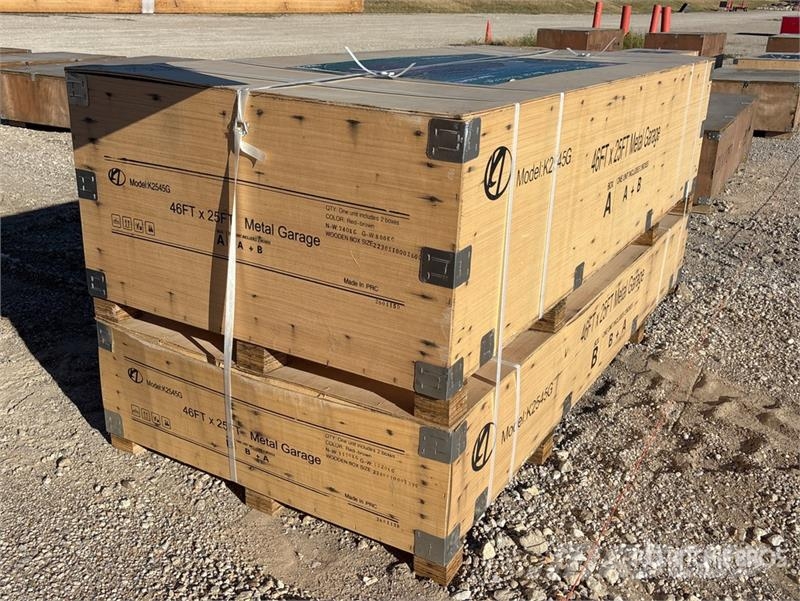 KJ K2545G 25 ft x 45 ft Metal Garage Storage Building Construcții din cadru metalic