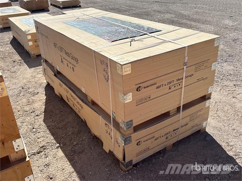 KJ K2545G 25 ft x 45 ft Metal Garage Storage Building Estruturas de aço