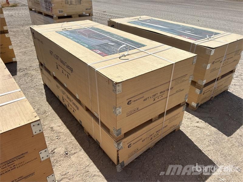 KJ K2545G 25 ft x 45 ft Metal Garage Storage Building Teraskonstruktsiooniga ehitised