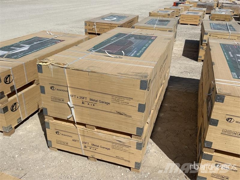 KJ K2545G 25 ft x 45 ft Metal Garage Storage Building Teraskonstruktsiooniga ehitised