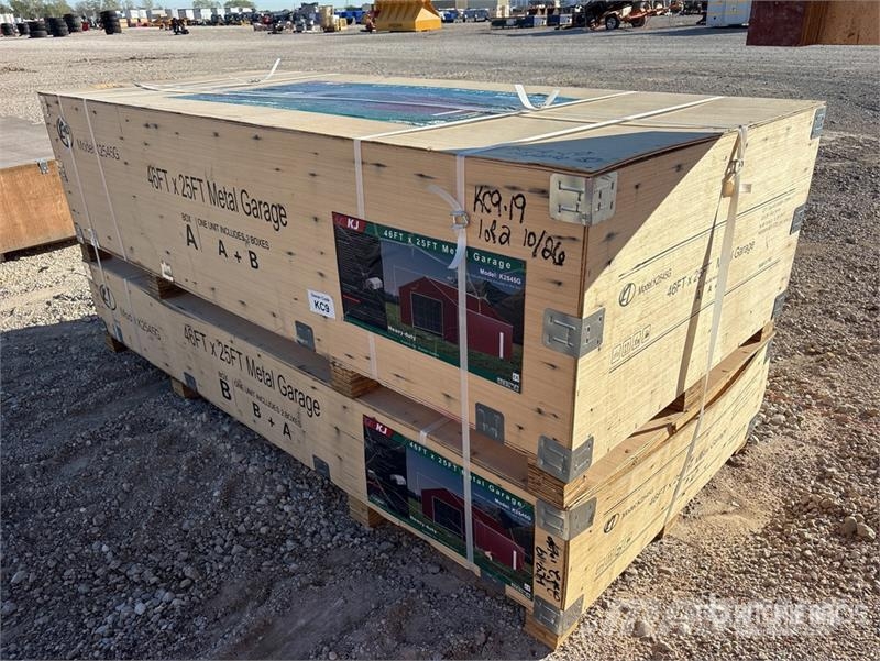 KJ K2545G 25 ft x 45 ft Metal Garage Storage Building Construcții din cadru metalic