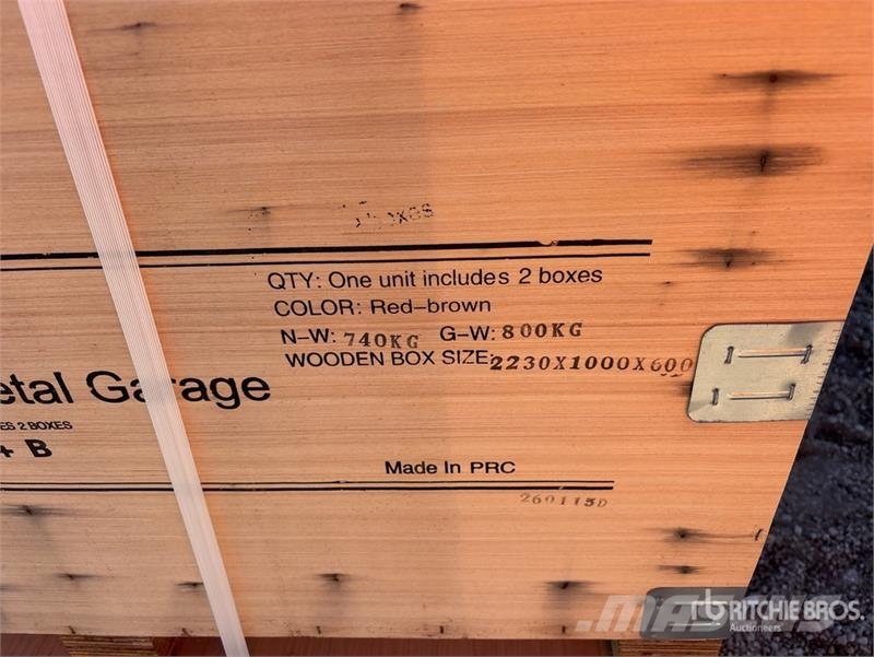 KJ K2545G 25 ft x 45 ft Metal Garage Storage Building Construcții din cadru metalic