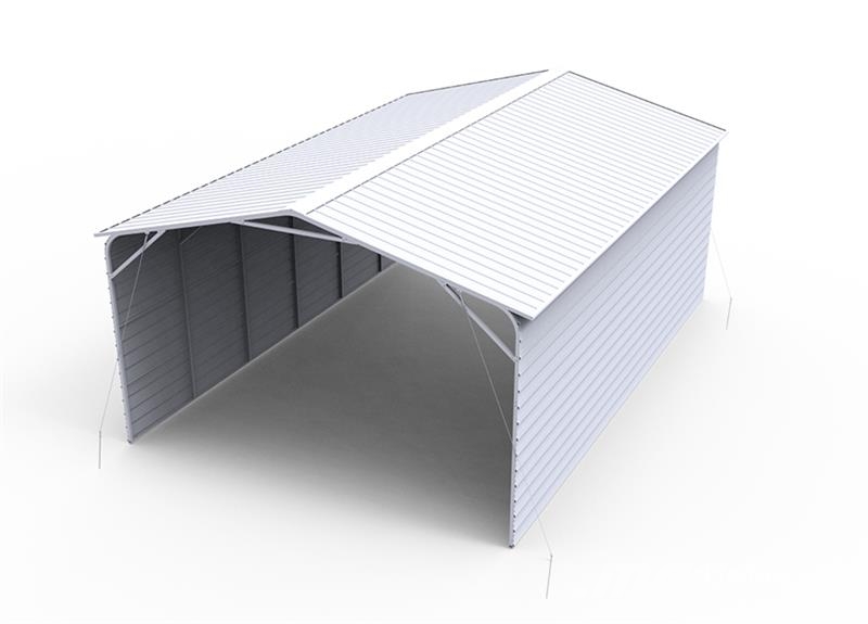 KJ K3020 20 ft x 30 ft Enclosed Carport (Unused) Čelični okviri za građevine