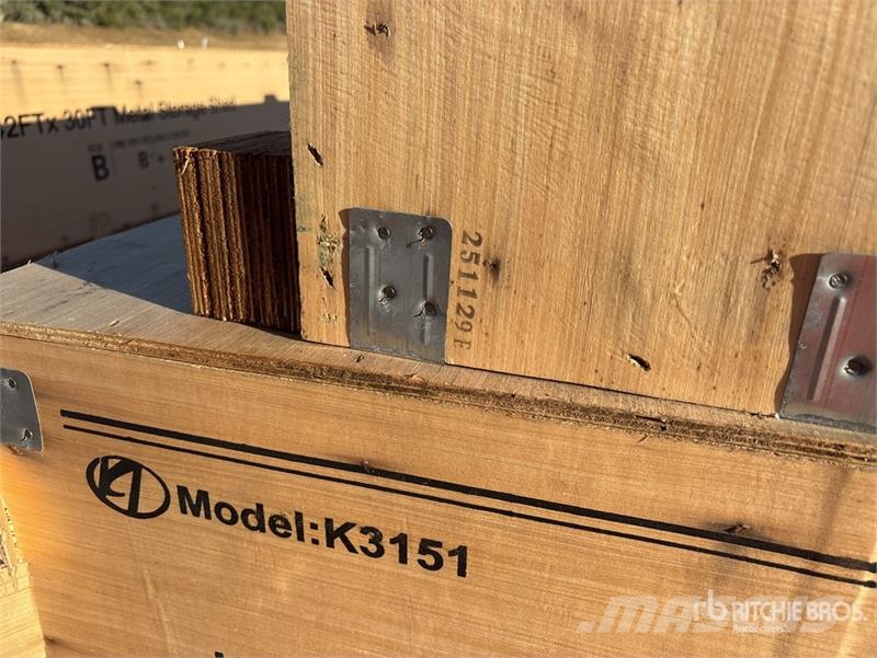 KJ K3151 31 ft x 51 ft Heavy Duty Metal Garage Storag Edificación de acero