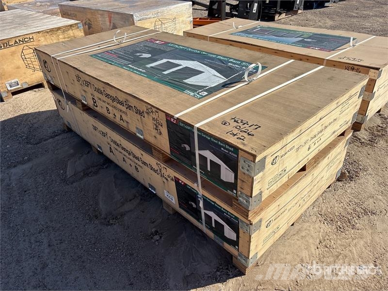 KJ K3325 Double Garage Metal (Unused) Construcții din cadru metalic