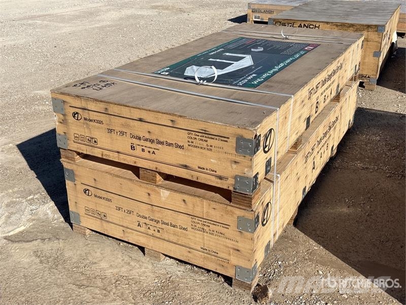 KJ K3325 Double Garage Metal (Unused) Construcții din cadru metalic