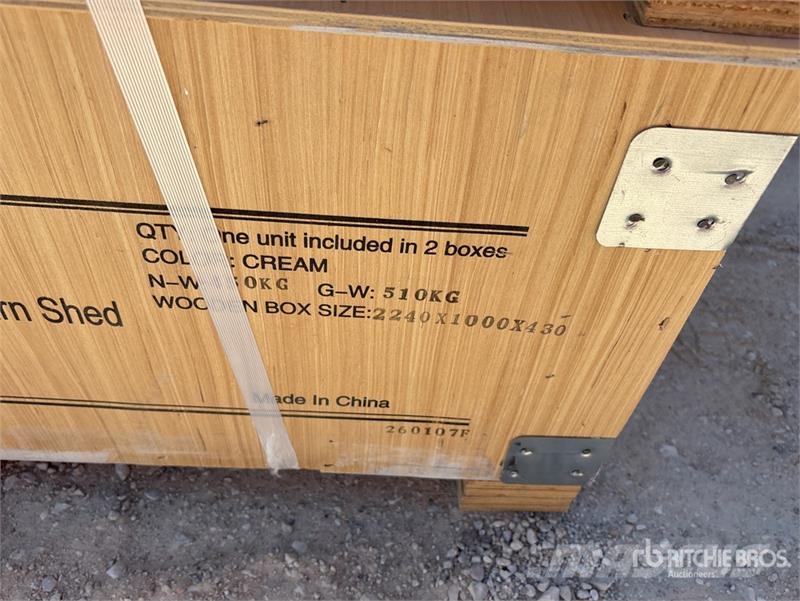 KJ K3325 Double Garage Metal Storage Building (Unused Stalen constructies