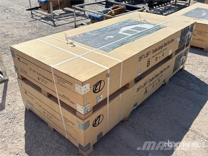 KJ K3325 Double Garage Metal Storage Building (Unused Stalen constructies