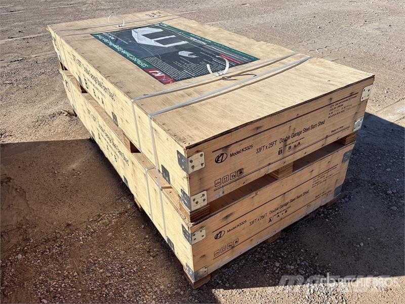 KJ K3325 Double Garage Metal (Unused) Construcții din cadru metalic