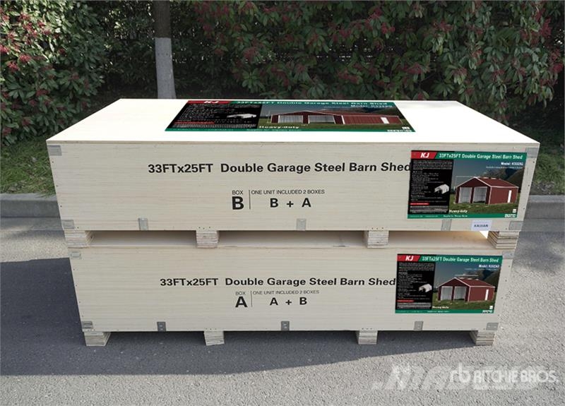 KJ K3325G 25 ft x 33 ft Double Garage Metal Storage B Čelični okviri za građevine