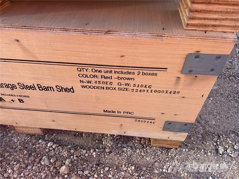 KJ K3325G 33 ft x 25 ft Double Garage Metal Shed (Unu Jeklene gradbene konstrukcije