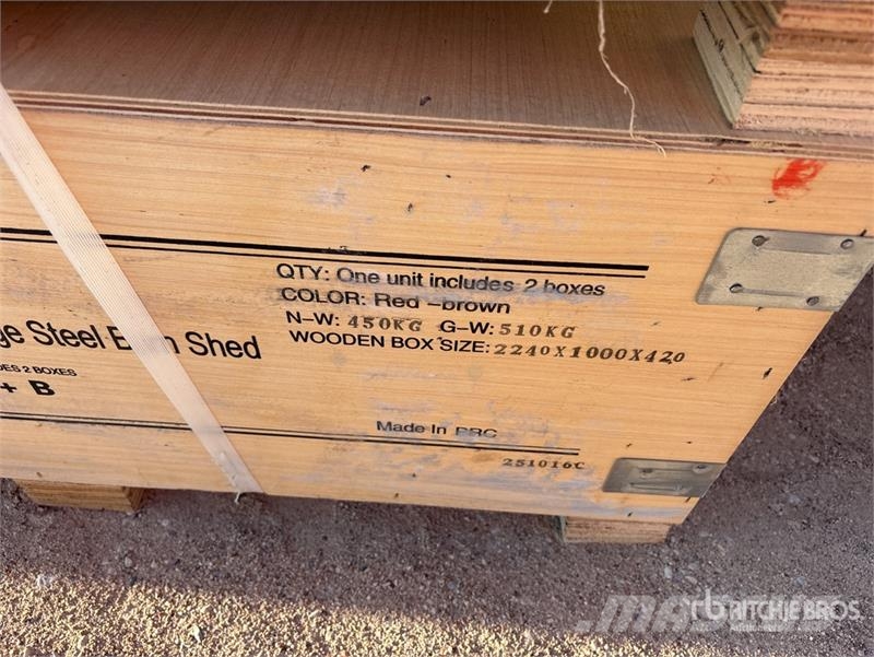 KJ K3325G Double Garage Metal Storage Building (Unuse Edificación de acero