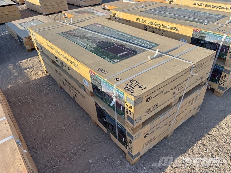 KJ K3325G Double Garage Metal Storage Building (Unuse Edificación de acero