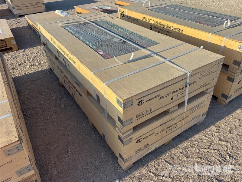 KJ K3325G Double Garage Metal Storage Building (Unuse Edificación de acero