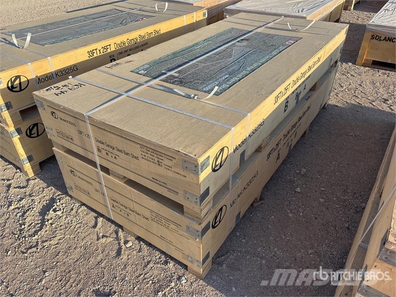 KJ K3325G Double Garage Metal Storage Building (Unuse Edificación de acero