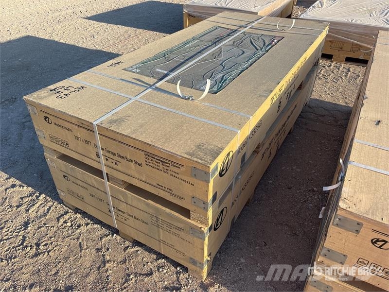 KJ K3325G Double Garage Metal Storage Building (Unuse Edificación de acero