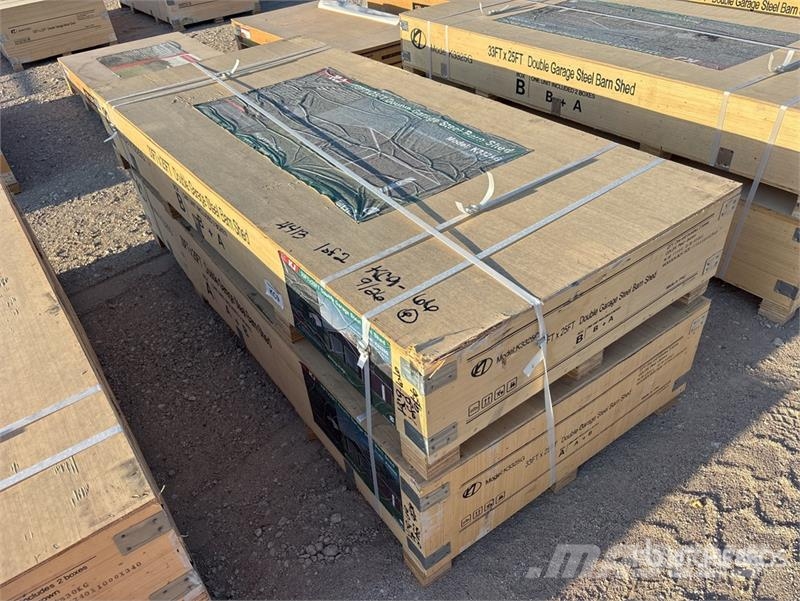 KJ K3325G Double Garage Metal Storage Building (Unuse Steel frame buildings