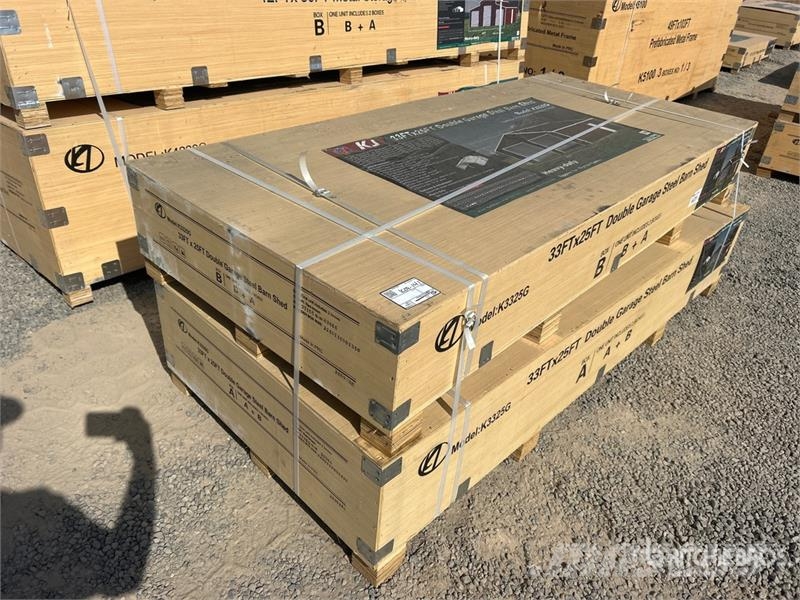 KJ K3325G Double Garage Metal Shed (Unused) Ατσάλινο πλαίσιο κτιρίων