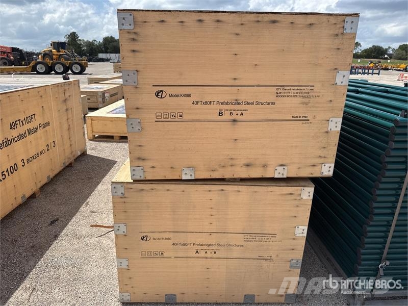 KJ K4080 40 ft x 80 ft Prefabricated Metal Frame Stor Jeklene gradbene konstrukcije