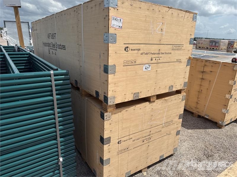 KJ K4080 40 ft x 80 ft Prefabricated Metal Frame Stor Jeklene gradbene konstrukcije
