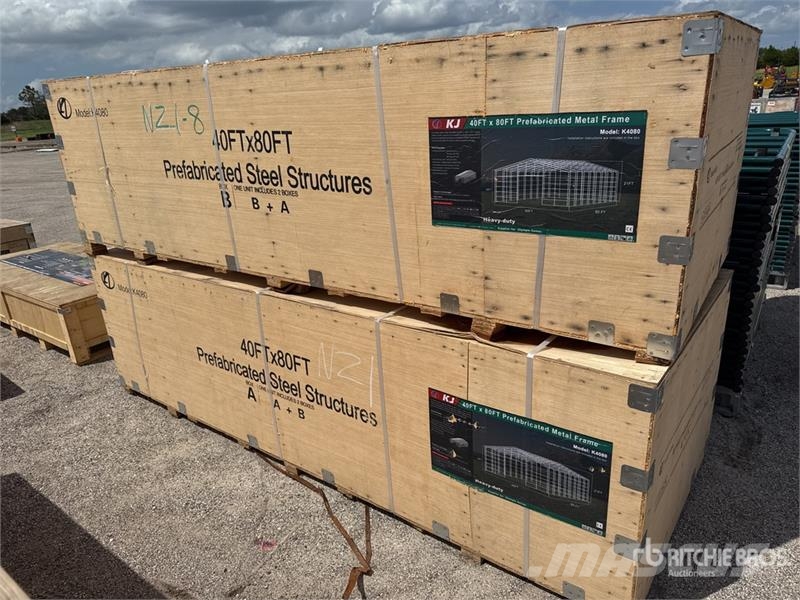 KJ K4080 40 ft x 80 ft Prefabricated Metal Frame Stor Jeklene gradbene konstrukcije