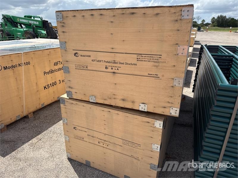 KJ K4080 40 ft x 80 ft Prefabricated Metal Frame Stor Jeklene gradbene konstrukcije