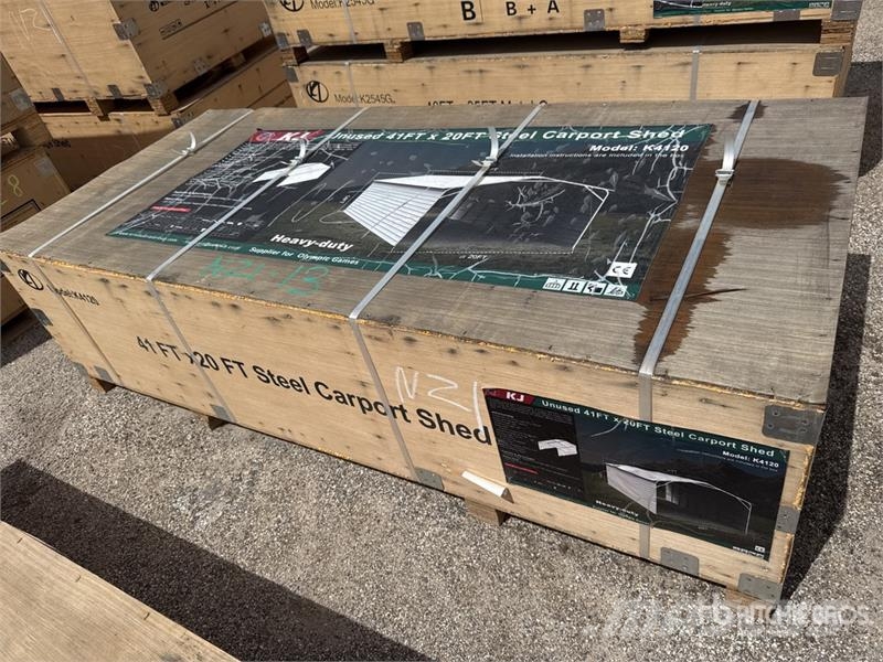 KJ K4120 20 ft x 41 ft Carport (Unused) Jeklene gradbene konstrukcije