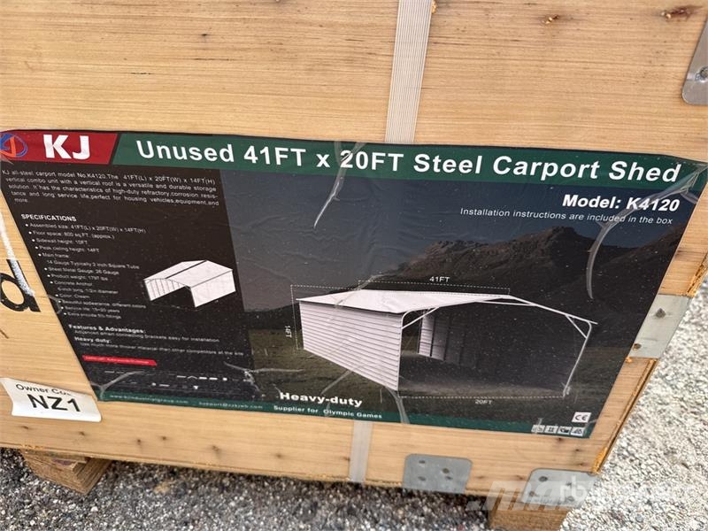 KJ K4120 20 ft x 41 ft Carport (Unused) Jeklene gradbene konstrukcije