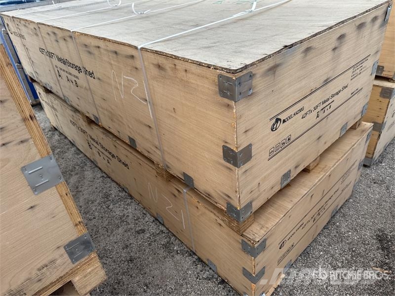 KJ K4230G 42 ft x 30 ft Metal Storage Shed (Unused) Acélszerkezetes épületek