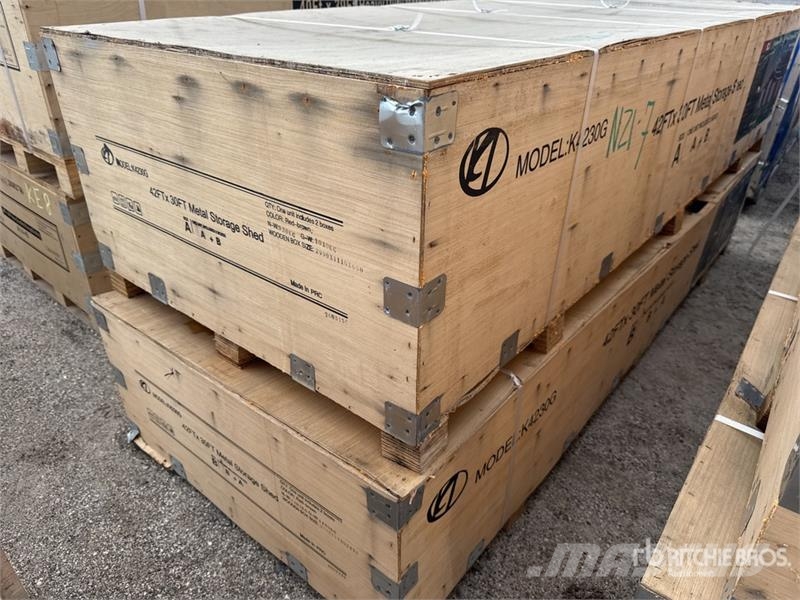 KJ K4230G 42 ft x 30 ft Metal Storage Shed (Unused) Acélszerkezetes épületek