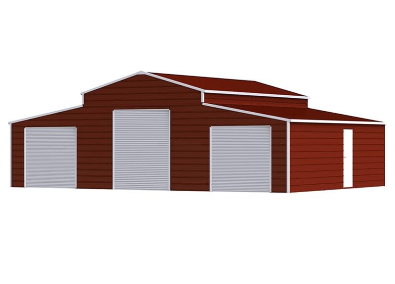 KJ K4230G Triple Garage Metal Storage Shed (Unused) Stalen constructies
