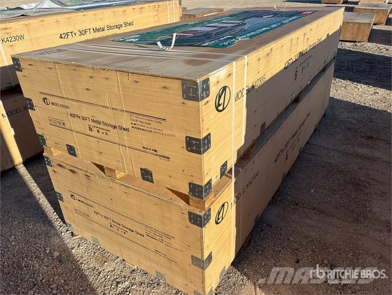 KJ K4230G Triple Garage Metal Storage Shed (Unused) Construcții din cadru metalic