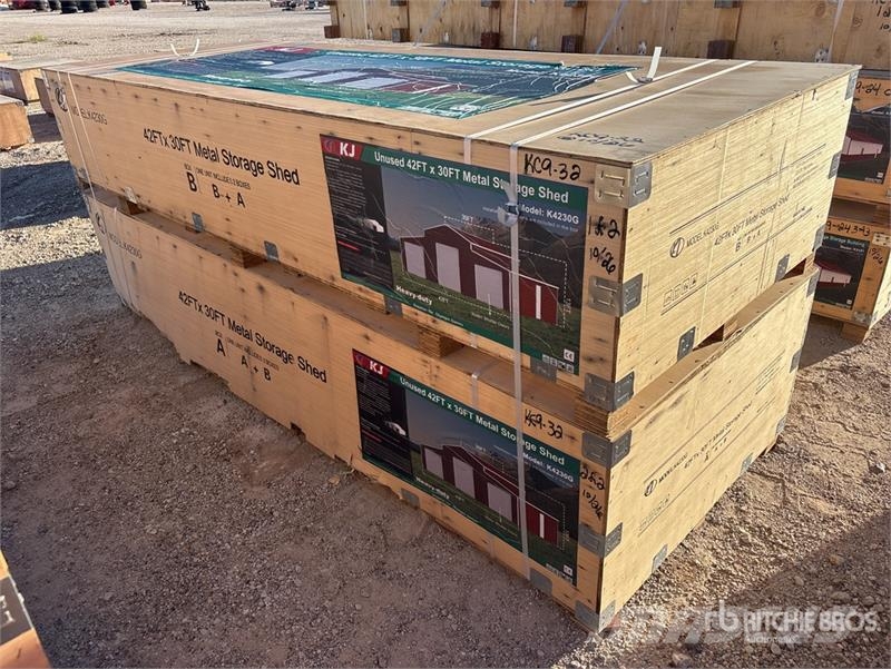 KJ K4230G Triple Garage Metal Storage Shed (Unused) Construcții din cadru metalic
