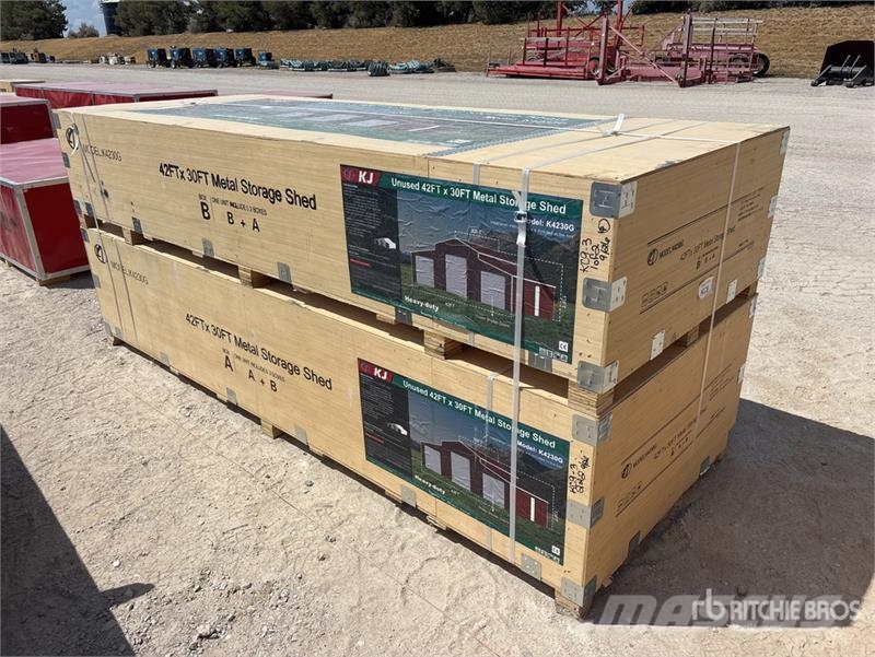 KJ K4230G Triple Garage Metal Storage Storage Buildin Stalen constructies