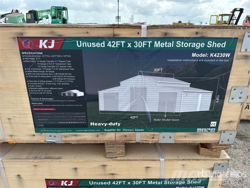KJ K4230W Metal Storage Shed (Unused) Jeklene gradbene konstrukcije