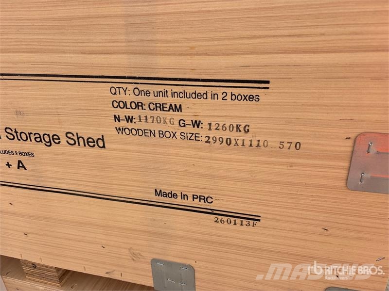 KJ K4230W Triple Garage Metal Storage Shed (Unused) Estruturas de aço
