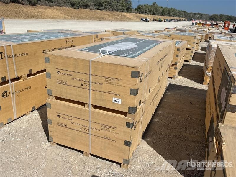 KJ K4230W Triple Garage Metal Storage Shed (Unused) Jeklene gradbene konstrukcije