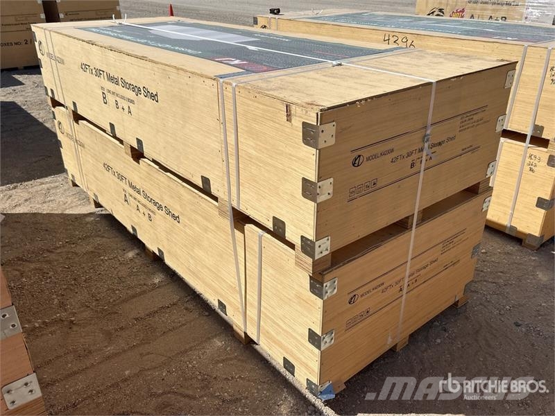 KJ K4230W Triple Garage Metal Storage Shed (Unused) Jeklene gradbene konstrukcije