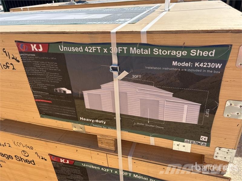 KJ K4230W Triple Garage Metal Storage Shed (Unused) Jeklene gradbene konstrukcije