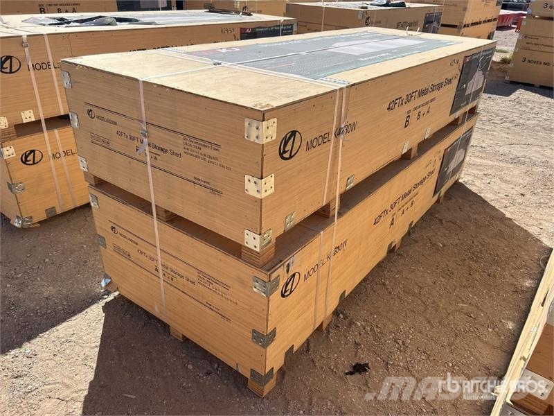 KJ K4230W Triple Garage Metal Storage Shed (Unused) Jeklene gradbene konstrukcije