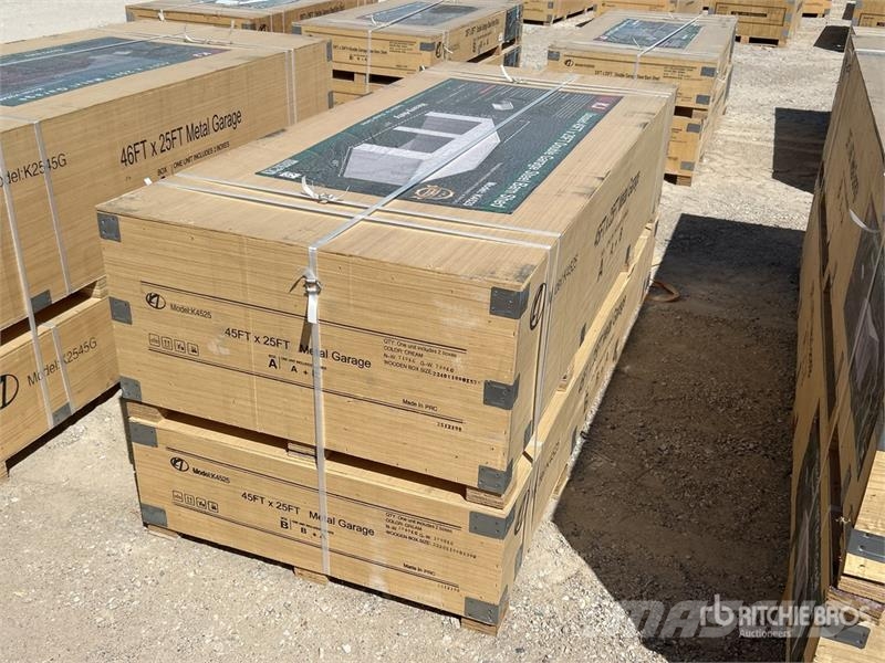 KJ K4525 Double Garage Metal Storage Building (Unused Teraskonstruktsiooniga ehitised