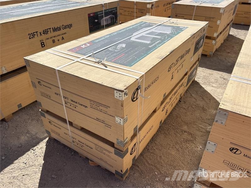 KJ K4525 Double Garage Metal Storage Building (Unused Teraskonstruktsiooniga ehitised