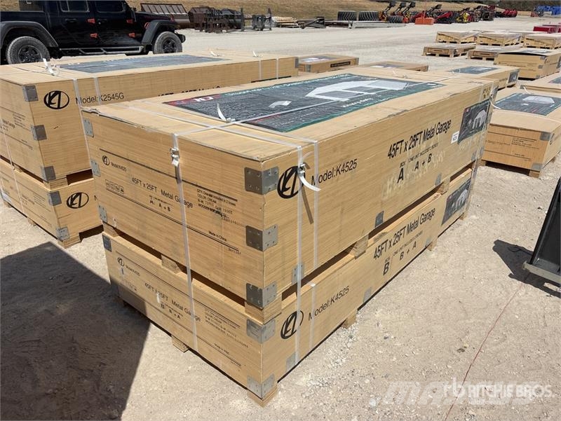 KJ K4525 Double Garage Metal Storage Building (Unused Stalen constructies