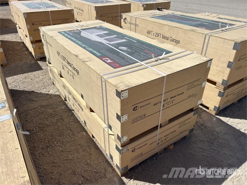 KJ K4525 Double Garage Metal Storage Building (Unused Teraskonstruktsiooniga ehitised