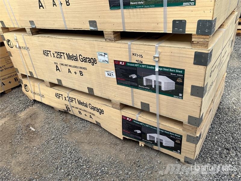 KJ K4525 Double Garage Metal Shed (Unused) Stalen constructies