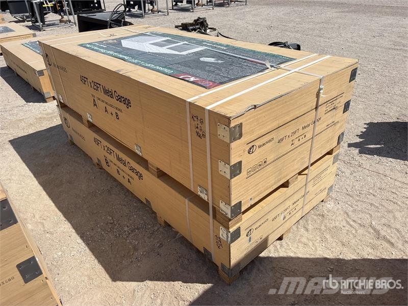 KJ K4525 Double Garage Metal Storage Building (Unused Stalen constructies