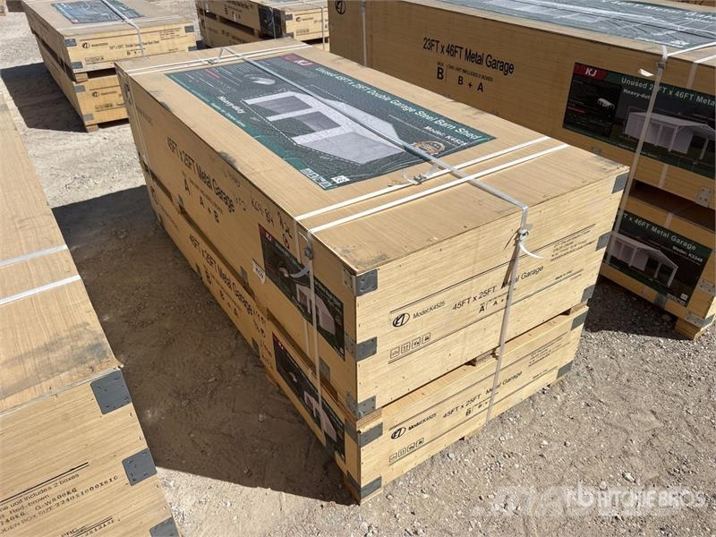 KJ K4525 Double Garage Metal Storage Building (Unused Teraskonstruktsiooniga ehitised