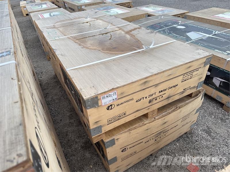 KJ K4525G 25 ft x 45 ft Metal Garage Storage Building Jeklene gradbene konstrukcije