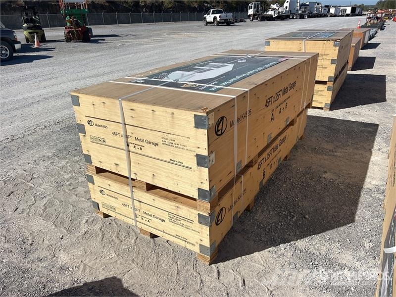 KJ K4525G 25 ft x 45 ft 45Ft x 25 Ft Metal Garage Sto Stahlrahmenaufbauten