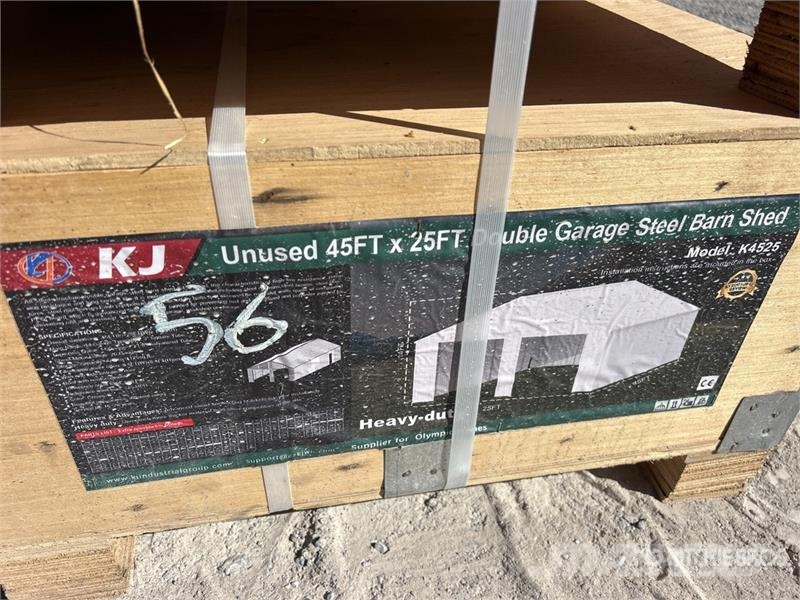 KJ K4525G 25 ft x 45 ft 45Ft x 25 Ft Metal Garage Sto Stahlrahmenaufbauten